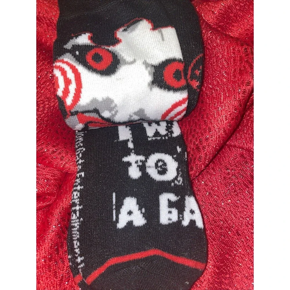SAW I Want to Play a Game Men's Crew Socks Size 8-12 Horror Set of 2